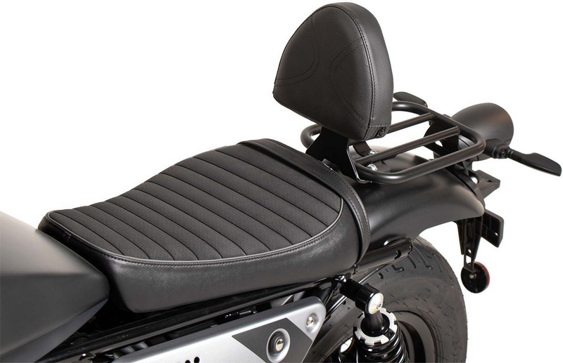 Hepco & Becker ドライバーズバックレスト ブラック Moto Guzzi V9 Bobber/Special Edition (2021-) in combi whit S|ワンダーテック