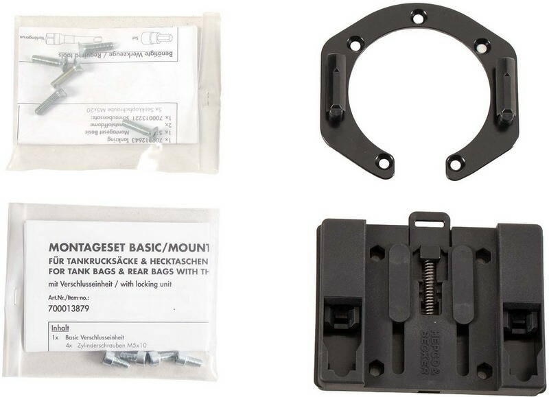 Hepco & Becker タンクリングベーシックファステナー付きタンクバッグ用 Kawasaki GPZ 500 S (1988-1993)