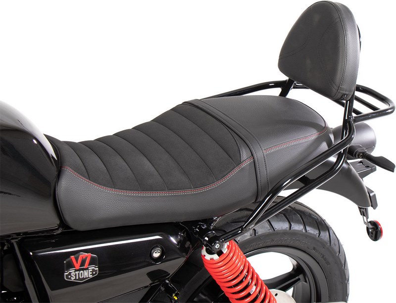 Hepco & Becker シシーバー ウィズ リアラック ブラック Moto Guzzi V7 Stone Special Edition (850ccm) (2022-2023｜ワンダーテック