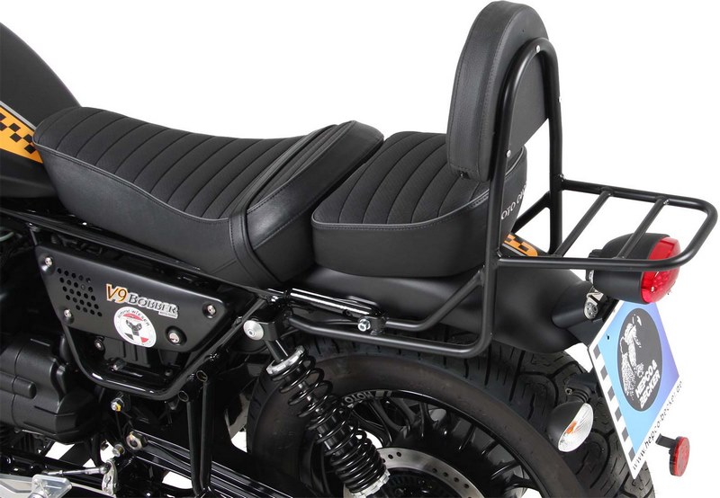 Hepco & Becker シシーバー ウィズ リアラック ブラック Moto Guzzi V9 Bobber/Special Edition (2021-) (long seat｜ワンダーテック 59,640円