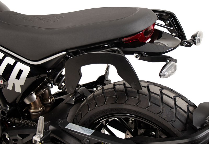 Hepco & Becker Cボウ サイドキャリア ブラック Ducati Scrambler 800 Icon (2023-) | 6307653 00 01｜ワンダーテック