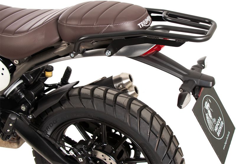 Hepco & Becker リアキャリアチューブタイプ ブラック Triumph Scrambler 400 X (2024-) | 6587663 01 01｜ワンダーテック