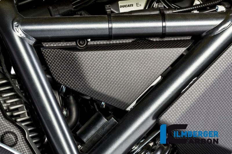 ILMBERGER / イルムバーガーカーボンパーツ アンダーフレームカバー 右 マット Ducati Scrambler &apos