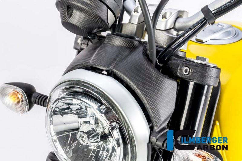 ILMBERGER / イルムバーガーカーボンパーツ ヘッドライトカバー マット Ducati Scrambler '16 | LDO. 26,065円