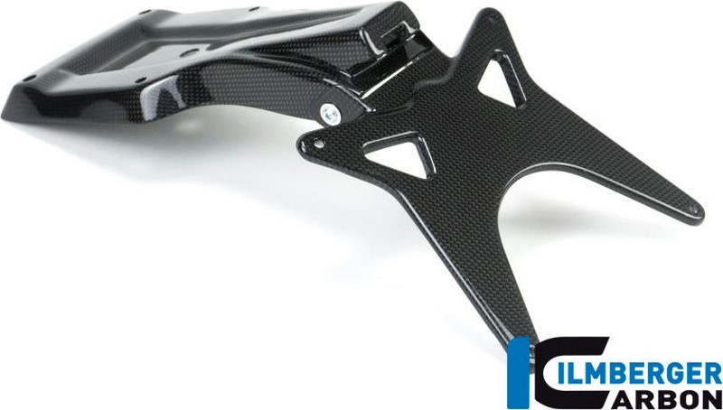 ILMBERGER / イルムバーガーカーボンパーツ アッパーナンバープレートホルダー グロス Ducati Scra