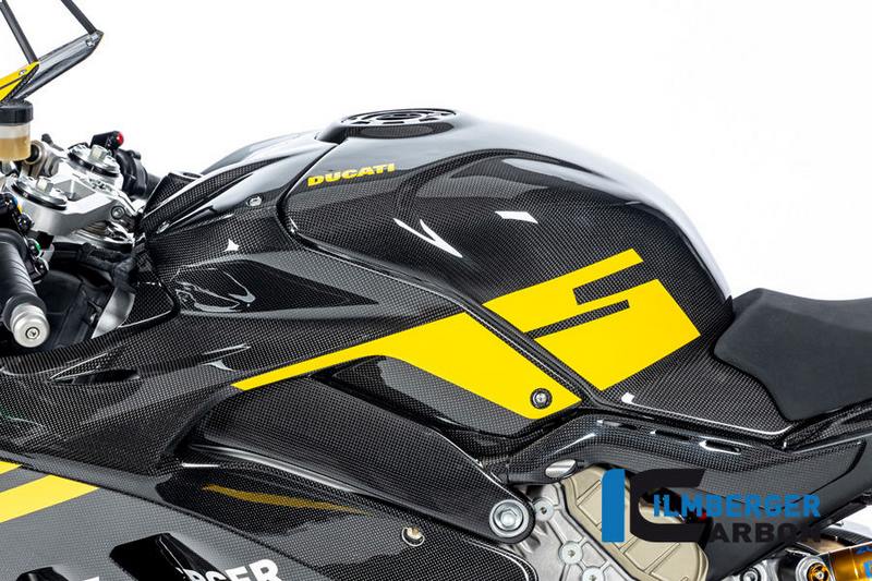 ILMBERGER / イルムバーガーカーボン タンクカバー Ducati パニガーレ V4 22 Racing - グロス | TAV.035.V4R2G.K