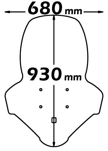Isotta / イソッタ オリジナルタイプウィンドシールド オーバーサイズ R 1100 RS 1992-2001 | sc957-fc