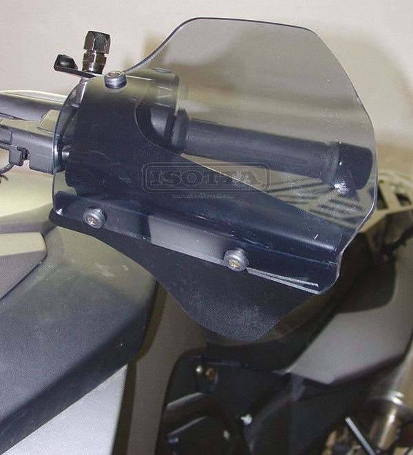 Isotta / イソッタ ハンドガード two-tone マットブラック / クリア F 650 GS 2008-2012 | sp8201｜ワンダーテック