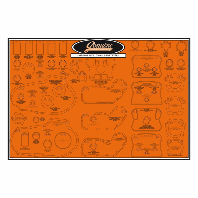 James- gasket & seal board. 86-03 Evo Sportster | 526404