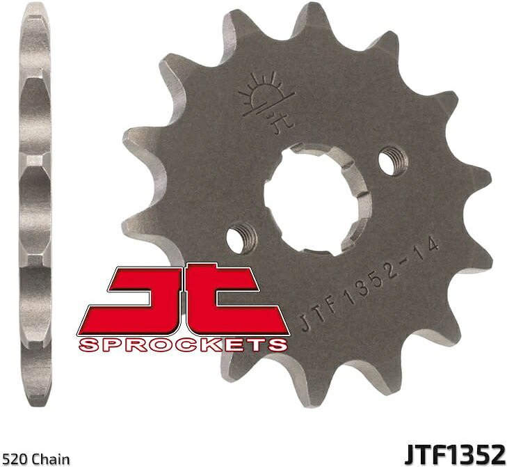 JT スプロケットS Front スプロケット 12 Teeth Steel スタンダード 520 Pitch Type 1352 | JTF1352.12