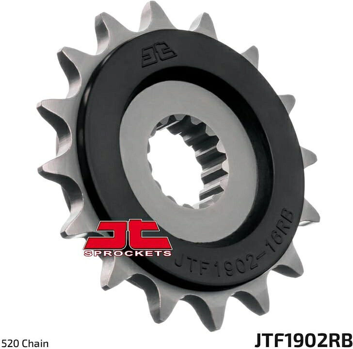 JT スプロケットS Front スプロケット 16 Teeth Steel Noise-Free 520 Pitch Type 1902 | JTF1902.16RB