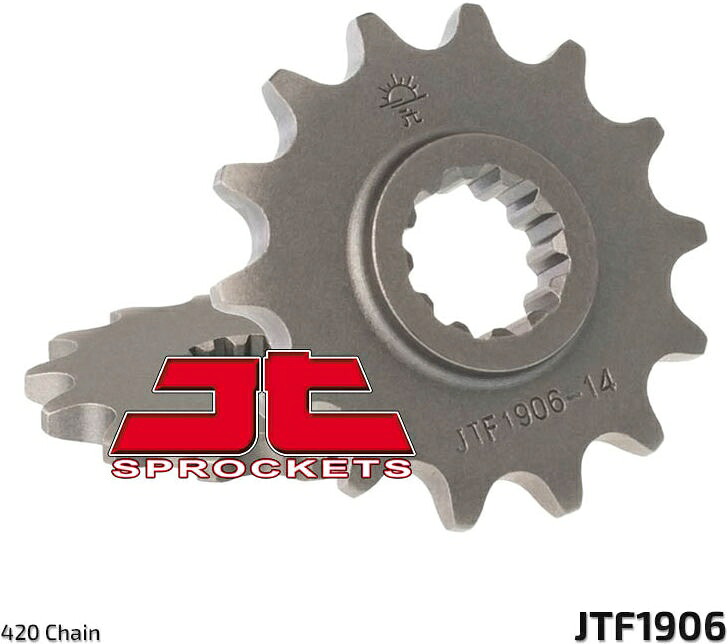 JT スプロケットS Front スプロケット 13 Teeth Steel スタンダード 420 Pitch Type 1906 | JTF1906.13
