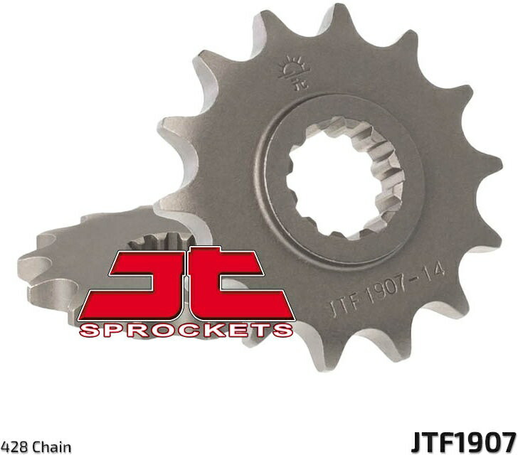 JT スプロケットS Front スプロケット 13 Teeth Steel スタンダード 428 Pitch Type 1907 | JTF1907.13