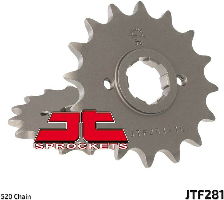JT スプロケットS Front スプロケット 16 Teeth Steel スタンダード 520 Pitch Type 281 | JTF281.16