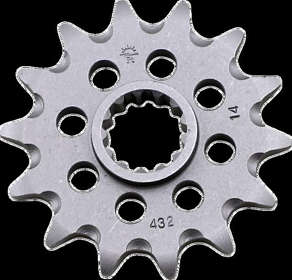 JT スプロケットS Front スプロケット 14 Teeth Steel Self-Cleaning 520 Pitch Type 432SC Suzuki | JTF432.14SC