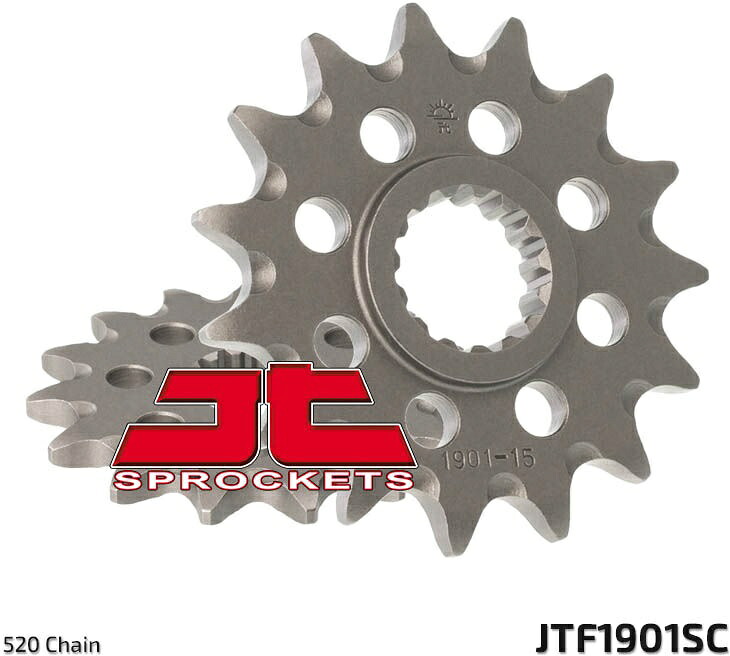 JT スプロケットS Front スプロケット 15 Teeth Steel Self-Cleaning 520 Pitch Type 432 Suzuki DR350R/S | JTF432.15SC