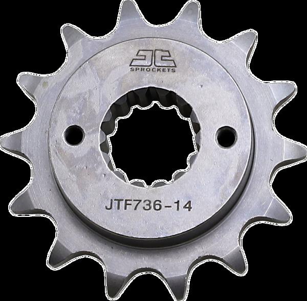 JT スプロケットS Front スプロケット 14 Teeth Steel スタンダード 520 Pitch Type 736 | JTF736.14