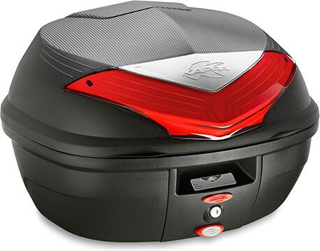 Kappa / カッパ 35 ltr MONOLOCK® トップケース用- ブラック レッドリフレクター付 | K355N