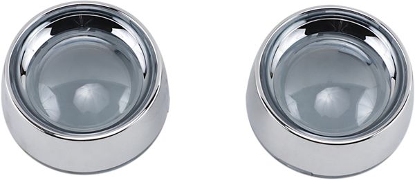 KURYAKYN / クリアキン DEEP DISH BEZELS FOR BULLET TURN SIGNALS スモーク LENS クローム BEZEL | 2107
