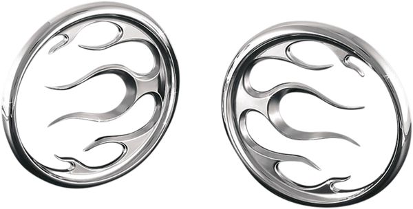 KURYAKYN / クリアキン FRONT SPEAKER GRILLS FLAME クローム | 3788