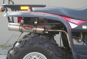 Marving マービングマフラー Single Small Oval Quad Atv Line アルミ （クワッド・4輪バイク）300 CLASSIC 4
