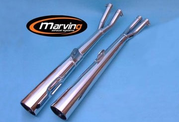 Marving / マービング デュアルマフラー Marvi クロム - EU公道走行認可 Honda CB 500 FOUR | H/2062/BC