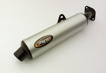 Marving / マービング マフラー Cylindrical &Oslash; 114 ブラック + アルミニウム - EU公道走行認可 Hond