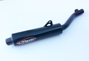 Marving / マービング マフラー Cylindrical Ø 114 ブラック - EU公道走行認可 Suzuki RF 600 R (93-95) ||ワンダーテック