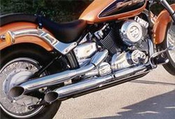 Marving / マービング デュアルマフラー Legend クロム Yamaha XVS 650 DRAG STAR 04 | Y/CP38/BC｜ワンダーテック