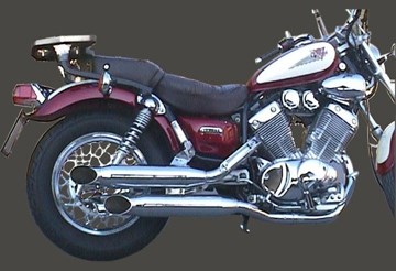 Marving / マービング フルシステム Custom Silenced クロム Yamaha XV 535 VIRAGO | Y/CTM/05/BC|ワンダーテック