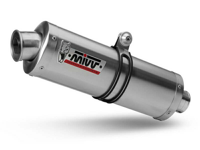 MIVV / ミヴマフラー SPORT スリップオン Muffler OVAL STAINLESS STEEL For SUZUKI GSF 650 BANDIT | AS.017.LX1