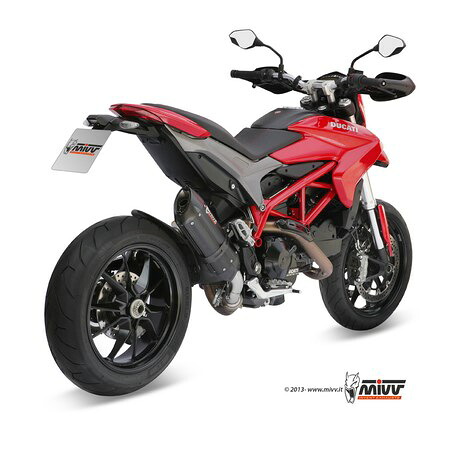 MIVV / ミヴ- SPORT スリップオン スチール、黒 for DUCATI HYPERMOTARD 821 (13-)｜ワンダーテック