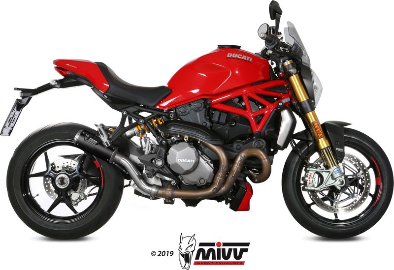 MIVV / ミヴ SPORT M3 スリップオン Muffler CARBON for DUCATI MONSTER 1200 2017 NOT approved | D.041.SM3C