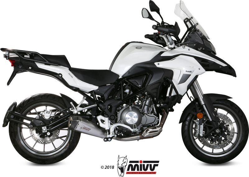 MIVV / ミヴ SPORT DELTA RACE スリップオン Muffler STAINLESS STEEL for BENELLI TRK 502 2017 ECE approved (Euro4) | E.003.LDRX｜ワンダーテック 75,075円