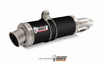 MIVV / ミヴ- SPORT スリップオン スチール、黒 for HONDA CBR 600 F (01-10)