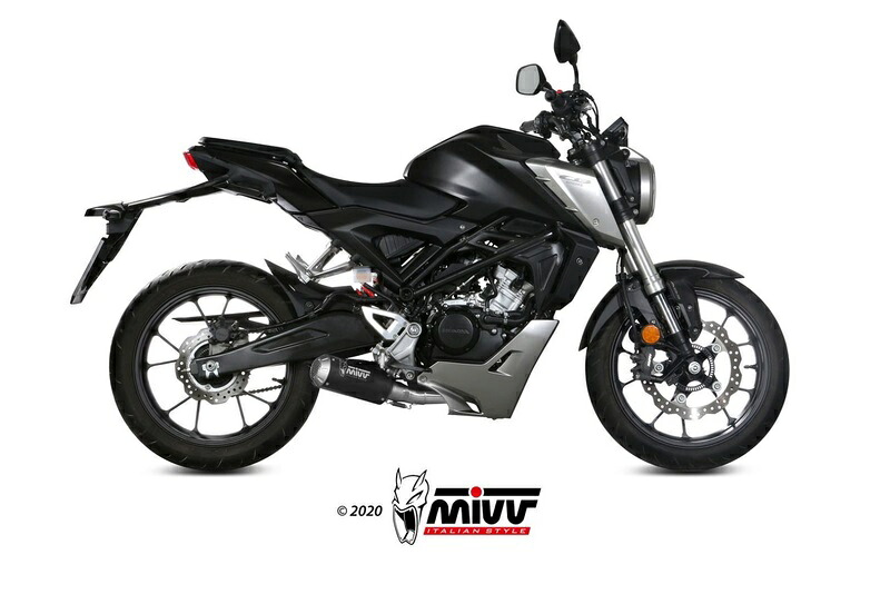 MIVV / ミヴマフラー Mk3 ブラック Stainless Steel Exhaust | H.076.SM3B