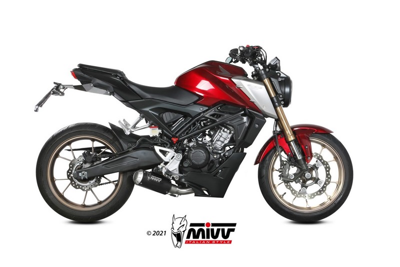 MIVV / ミヴマフラー Mk3 ブラック Stainless Steel Exhaust | H.078.SM3B 47,100円