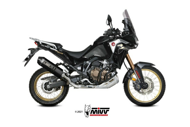 MIVV / ミヴマフラー Speed Edge ブラック Stainless Steel Exhaust | H.079.LRB