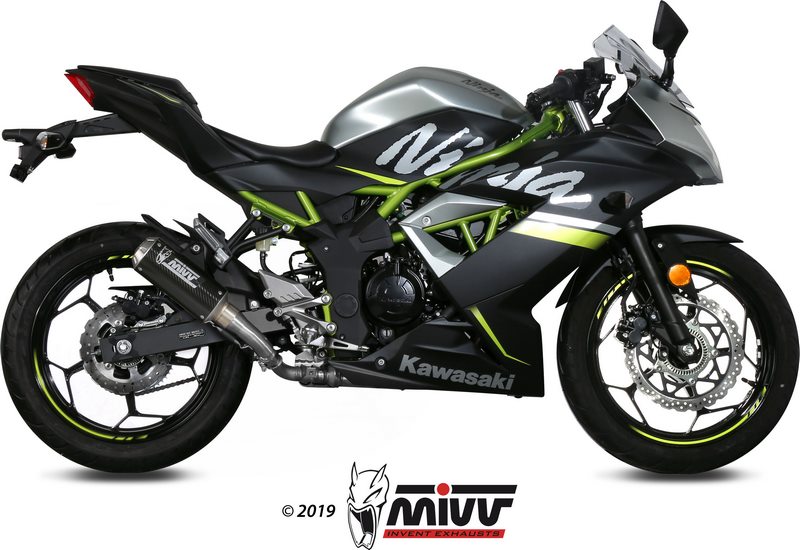 MIVV / ミヴ SPORT M3 スリップオン Muffler CARBON for KAWASAKI Z 125 2019 NOT approved | K.048.SM3C