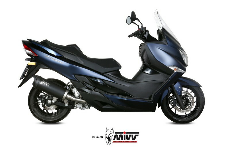 MIVV / ミヴマフラー Mover ブラック Painted Stainless Steel Exhaust | MV.SU.0001.LV