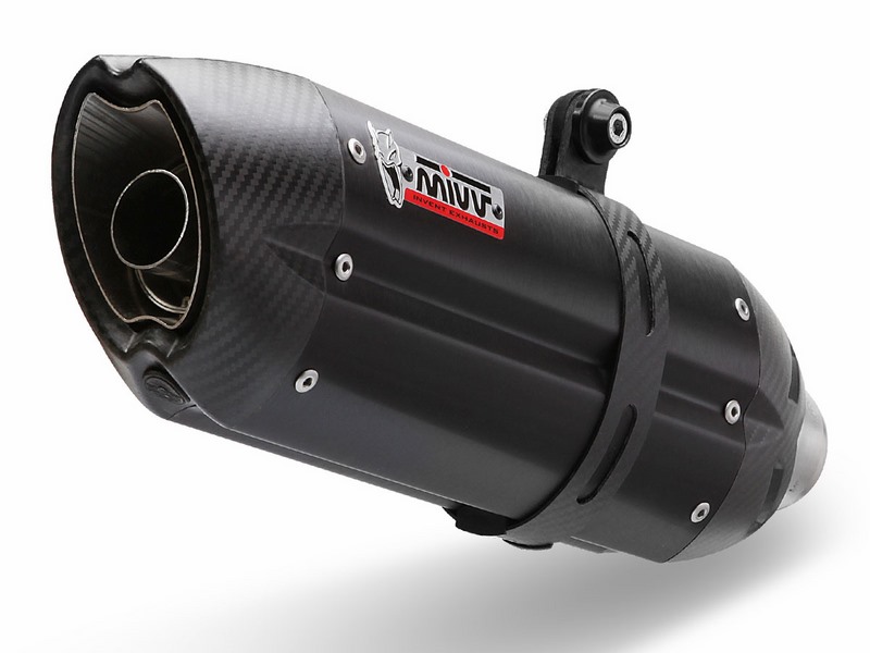 MIVV / ミヴマフラー SPORT スリップオン Muffler SUONO STEEL ブラック For TRIUMPH SPEED TRIPLE | T.016.L9｜ワンダーテック