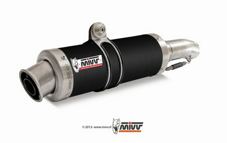MIVV / ミヴ- SPORT スリップオン スチール、黒 for YAMAHA FZS 1000 FAZER (01-05)