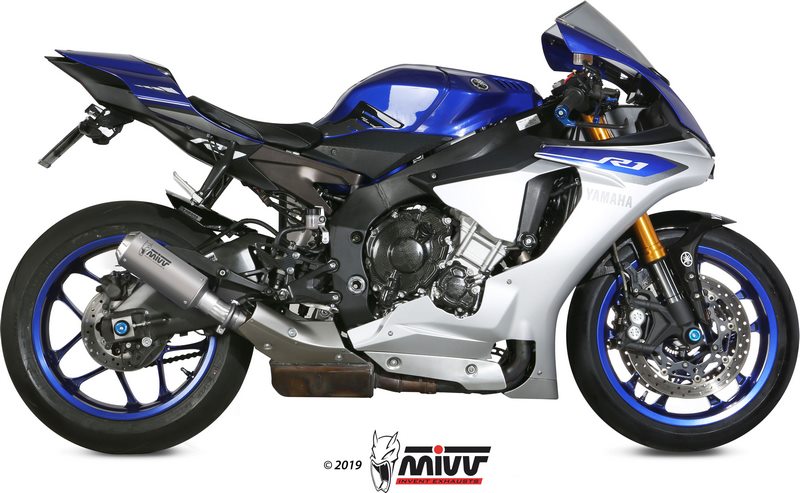 MIVV / ミヴ SPORT M3 スリップオン Muffler STAINLESS STEEL for YAMAHA YZF 1000 R1 2015 ECE approved (Euro3/Euro4) | Y.050.LM3X
