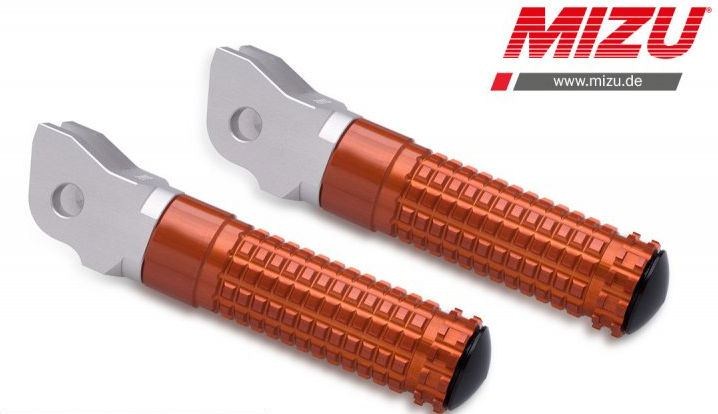 Mizu レーシングフットペグ ABE認可品 シルバー/オレンジ | 409TO1110014 16,488円
