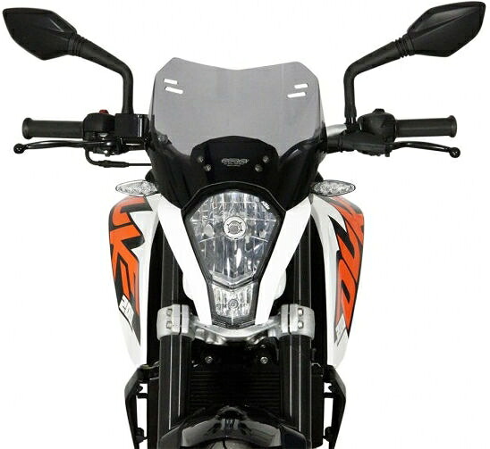 MRA / エムアールエー スポイラーウインドシールド S －スモーク－ for KTM DUKE 125 / 200 / 390 | 40250