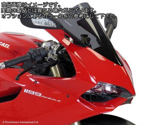 Powerbronze / パワーブロンズ エアフロースクリーン フロストサファイヤ ブルー DUCATI 1199 PANIGALE 12-14 899 PANIGALE 14-15 (NO GRAPHIC) | 400-D111-018|ワンダーテック