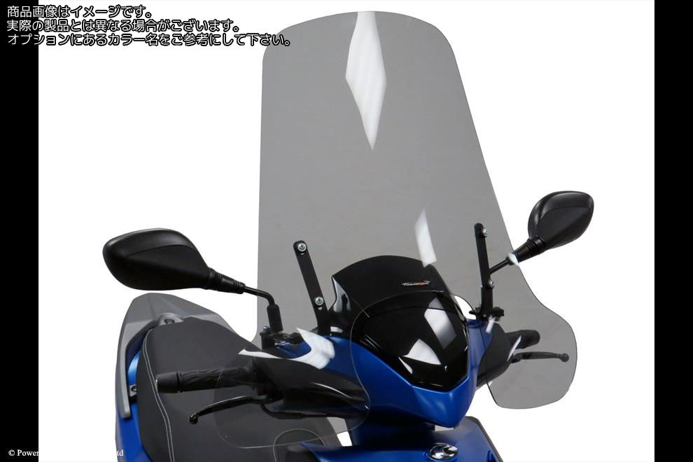 Powerbronze / パワーブロンズ Scooter Screens for KYMCO AGILITY CITY 125 14-23 (470 MM)/CLEAR | 430-U330A-000｜ワンダーテック