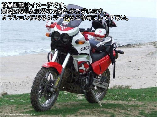 Powerbronze / パワーブロンズ ヘッドライト プロテクター CAGIVA ELEFANT ブラック | 440-C026-003｜ワンダーテック