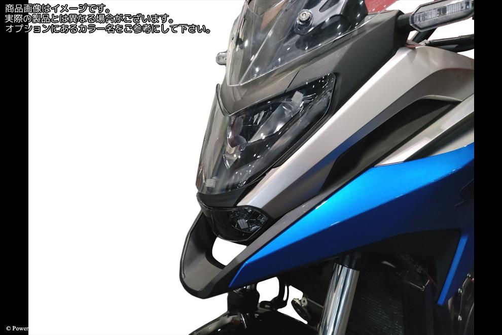 Powerbronze / パワーブロンズ Headlight Protectors for HONDA NC750X 21-23 (2 PIECE)/SOLID BLACK **NOT ROAD LEGAL** | 440-H642-003｜ワンダーテック