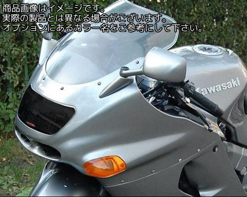 Powerbronze / パワーブロンズ ヘッドライトプロテクター フロストステルスグレー KAWASAKI ZZR1100 93-01 | 440-K054-019｜ワンダーテック